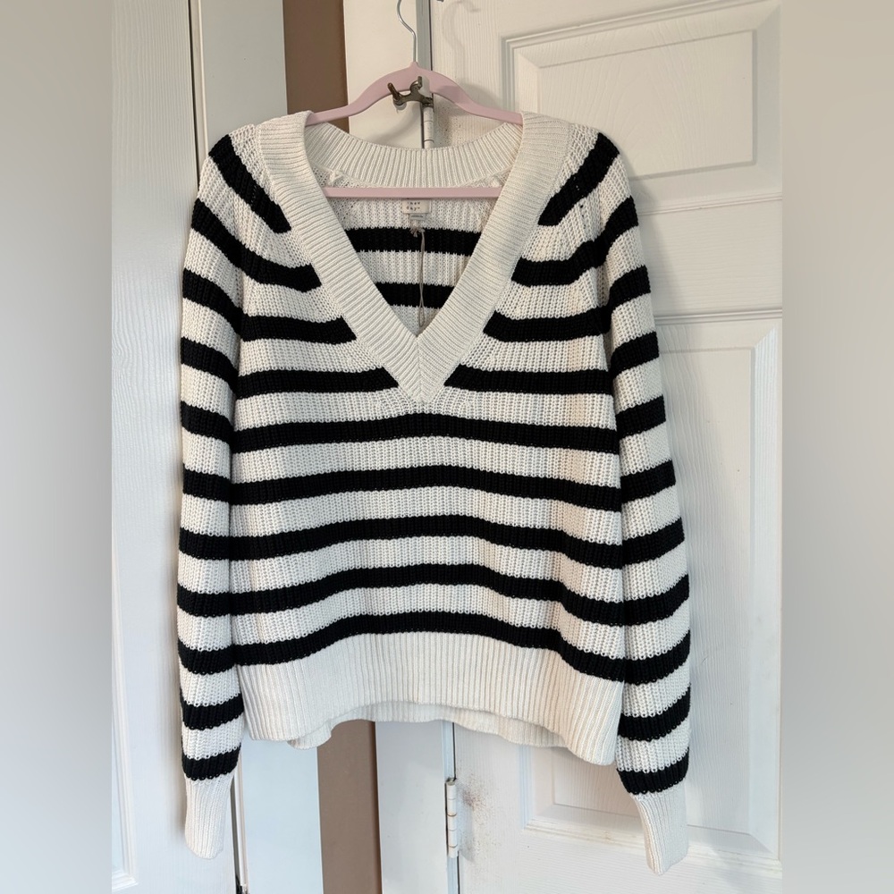 Black and White Stripped Sweater